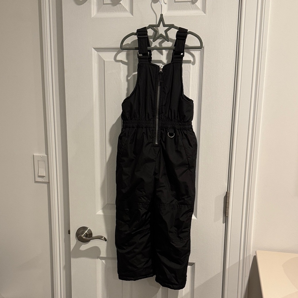 4T Kids Black Snow Bib